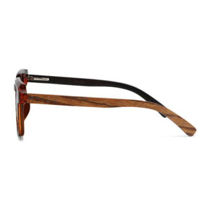 Gafas de Sol Feler 1605P-2 Polarizadas de Madera Unisex 51mm