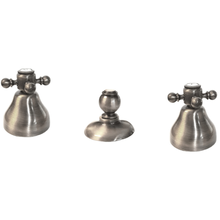 Mélangeur bidet 3 trous PAINI Tiffany Gris Acier