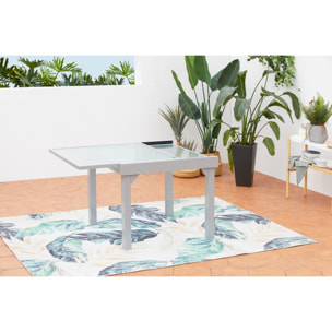 Table de jardin extensible 8 places et 8 chaises SACRAMENTO