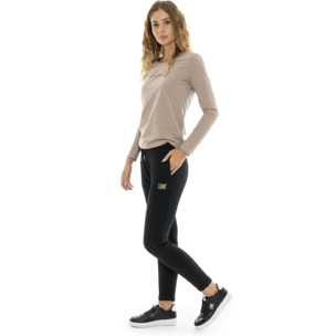 Pantalón trenzado de mujer de invierno "relajado"