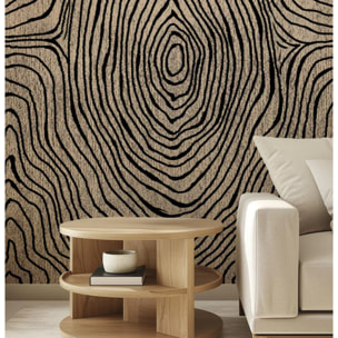 Carta da Parati Geometrica Astratta Bianca e Beige Artistica