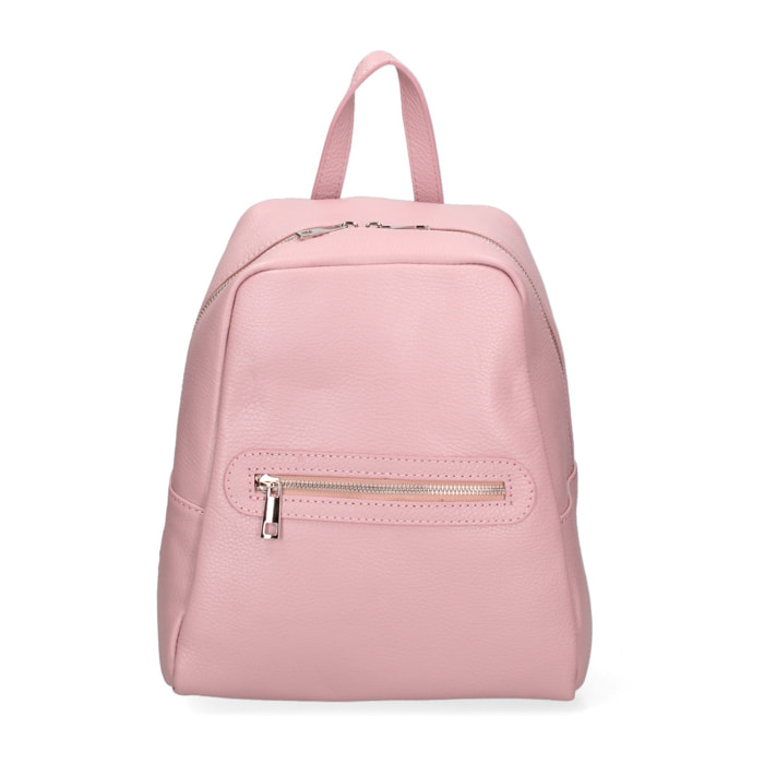 Zaino donna in vera pelle - Modello Edera Ultra - 70% Cotone - 25.0 x 31.0 x 13.0 cm