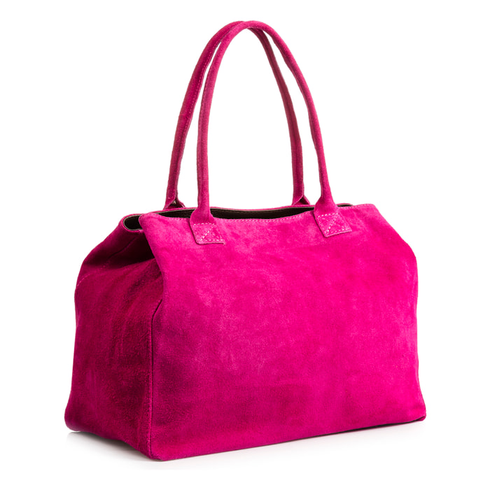 Annagrazia Borsa Shopper Donna. Vera Pelle Camoscio