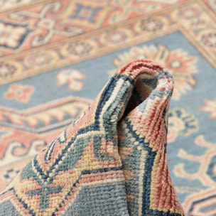 Tapis salon géométrique, laine naturelle, noué à la main, IREDITO