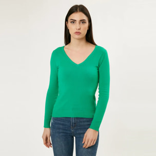 PULLOVER BASIC CON SCOLLO A V