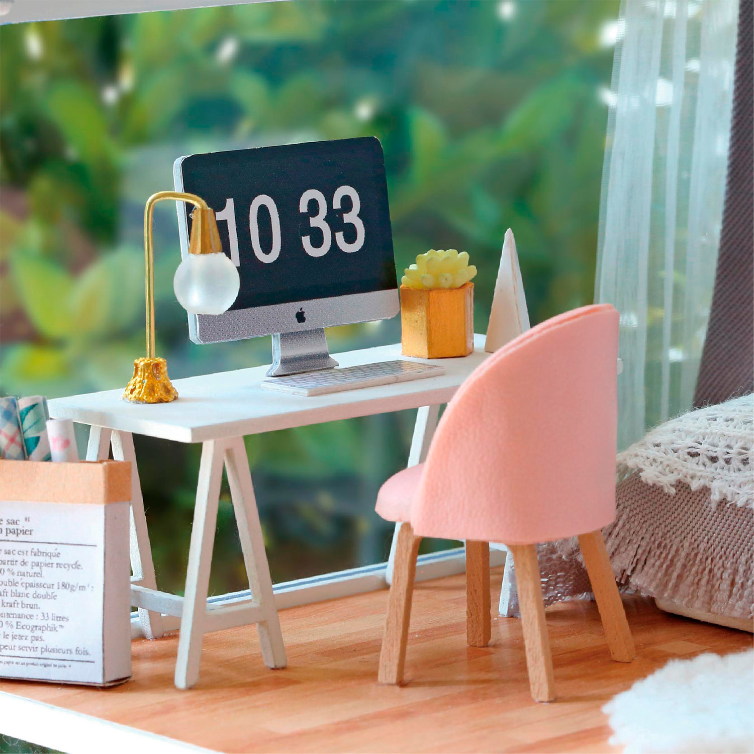 Hogar Tiempo Lento. Maqueta 3D realista con gran detalle y luces led.