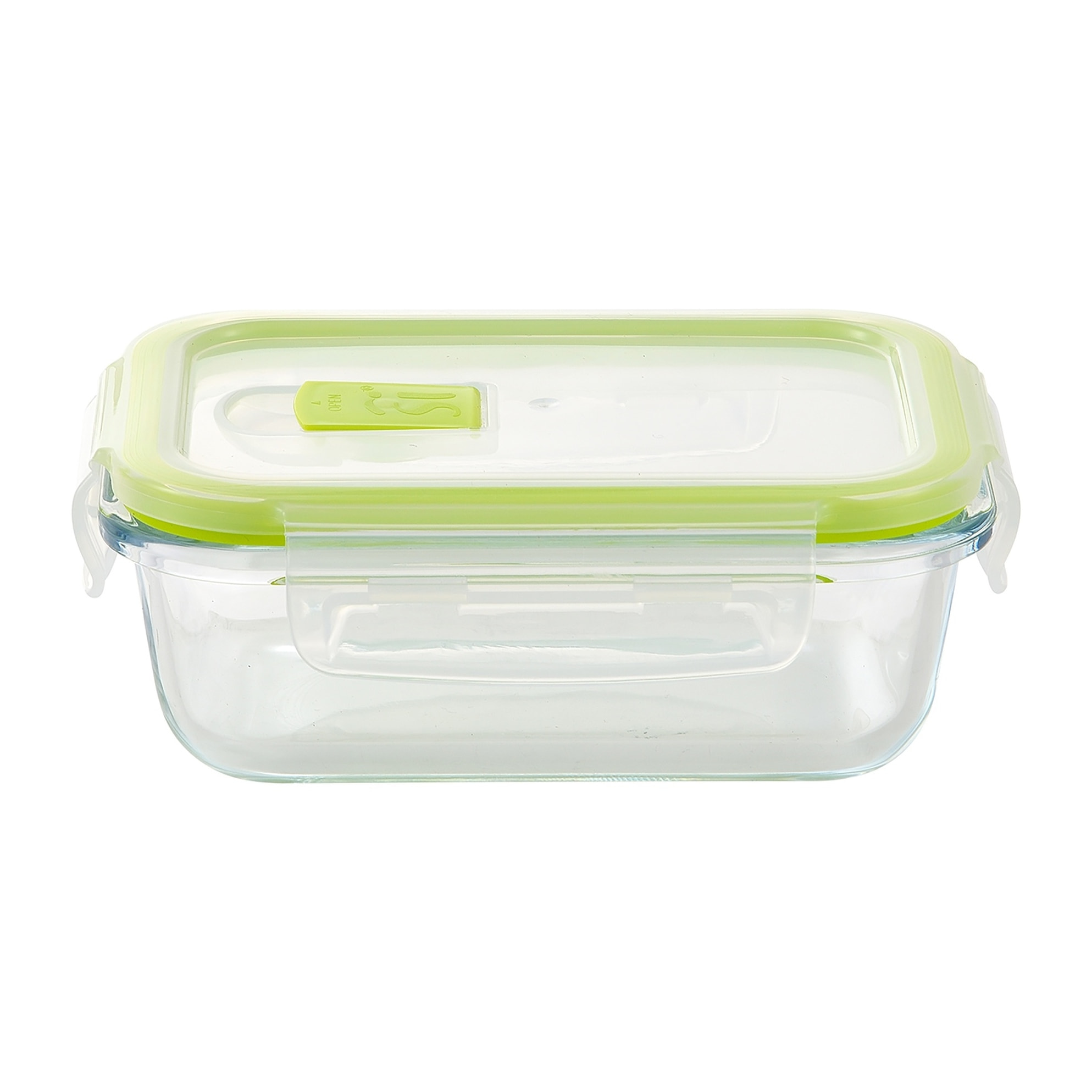 Hermetico rectangular 370ml borosilicato expert