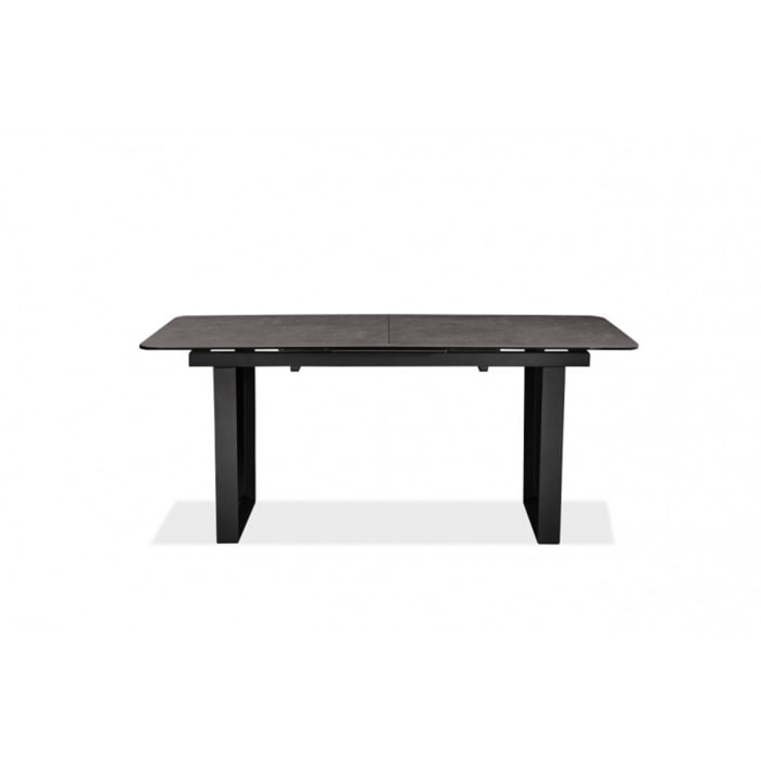 Table de repas extensible en céramique & métal 176/216 cm - ODESSA