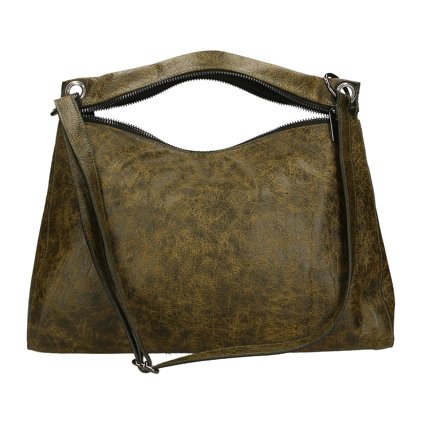 Borsa a spalla da donna - Modello Ondina - Vera pelle - 29.0 x 38.0 x 10.0 cm