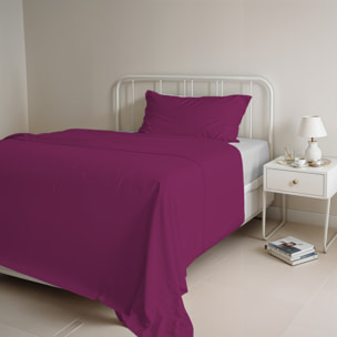 COMPLETO LETTO NATURAL COLOR, 100% COTONE - SINGOLO