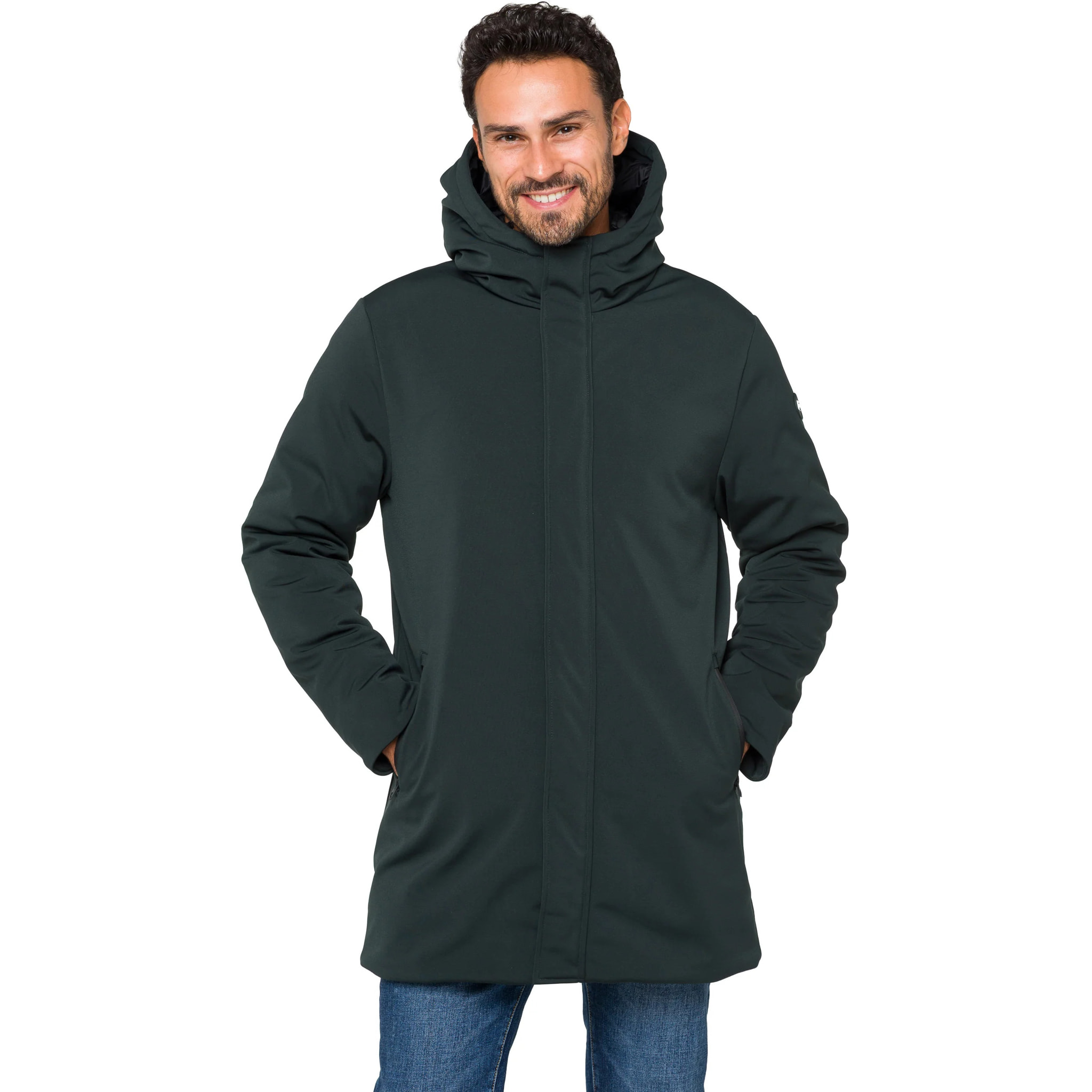 Parka KHANGAR acolchada impermeable verde oscuro
