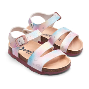 Sandalias Bio Niña Cierre Hebilla Ajustable Multicolor