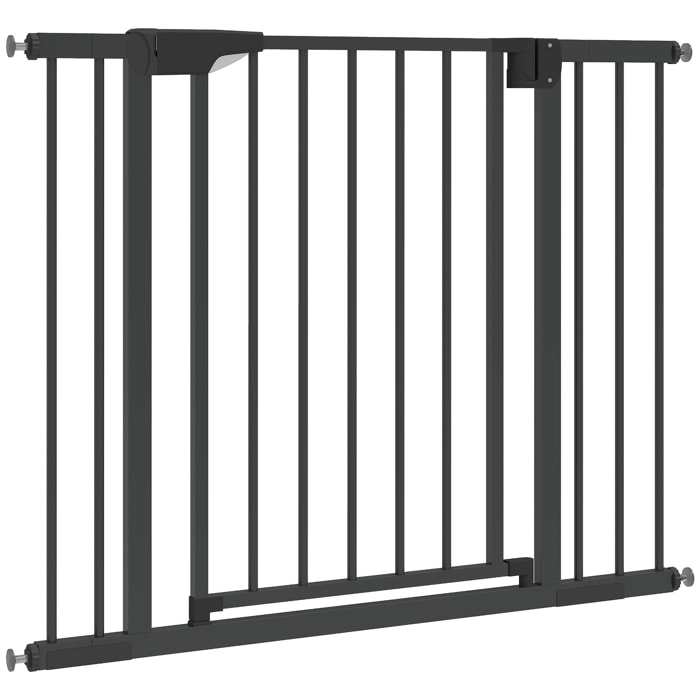 Barrière de sécurité chien largeur réglable 76-103 cm acier noir
