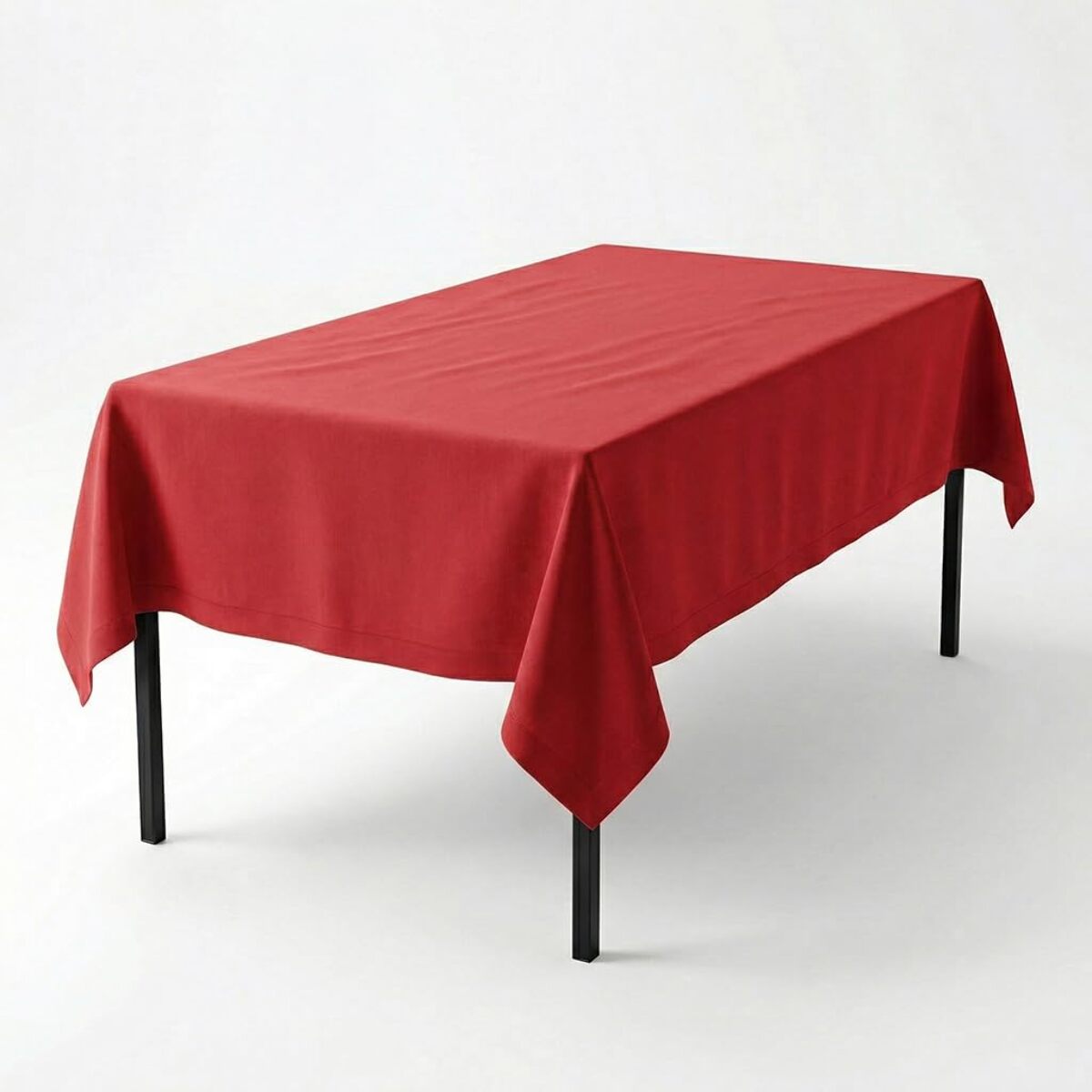 Tovaglia ajour in cotone - ROSSO