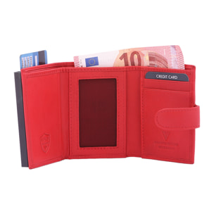 Portafoglio  da uomo In Vera pelle Made in Italy 7,5x10x2,5 cm