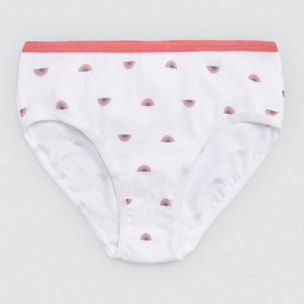 Confezione da 2 mutandine in cotone per bambine con stampe di unicorni e arcobaleno