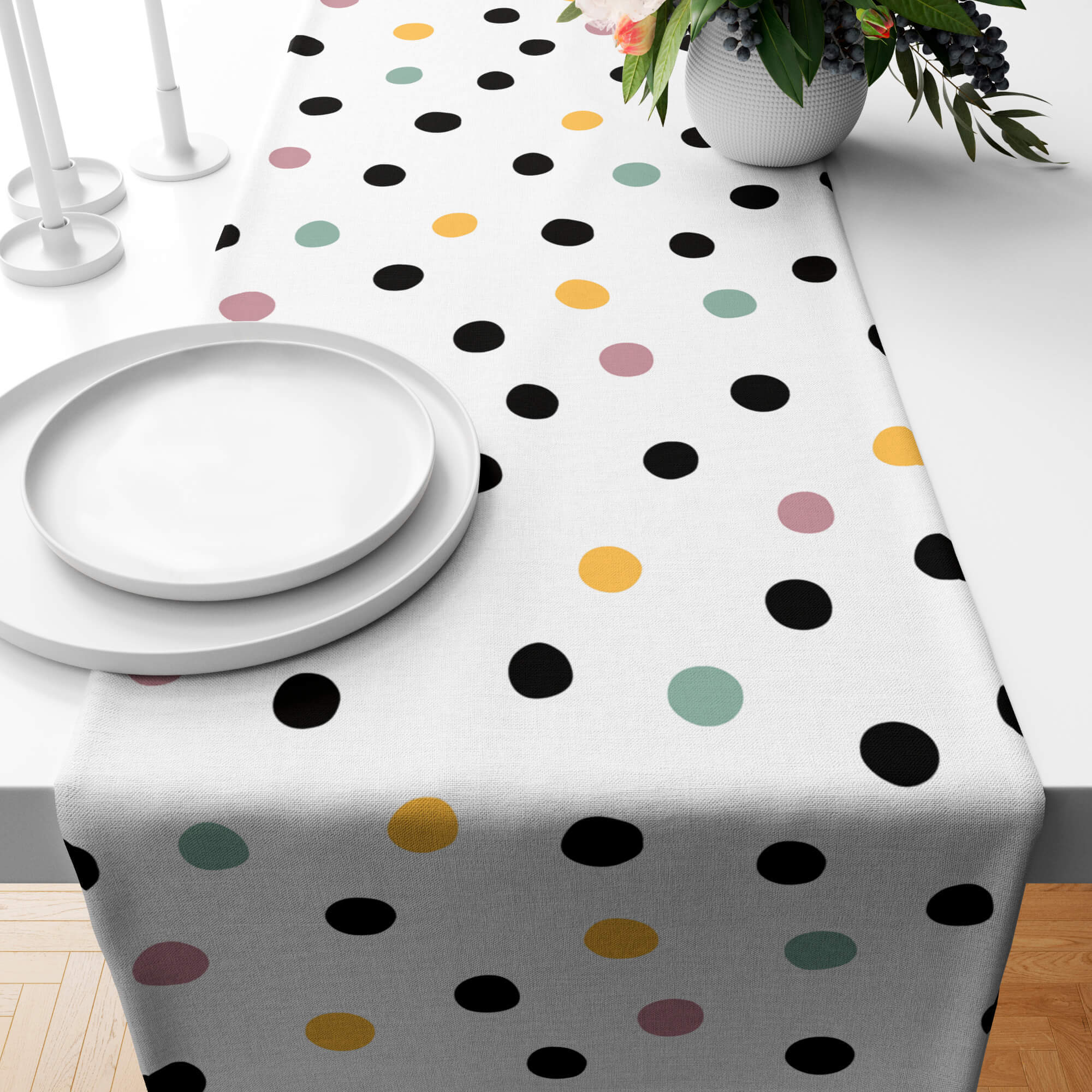 Chemin de table Cuzco 100% coton 45x140 cm