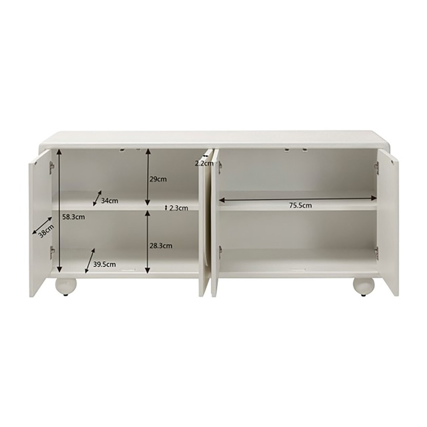 Buffet Paco blanc Kare Design