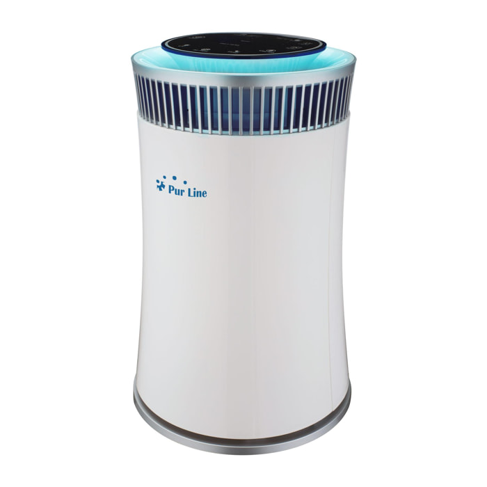 Purificateur d'air avec filtre HEPA, PM2, ioniseur, lampe UV, 5 vitesses et mode AUTO pour des 20m2