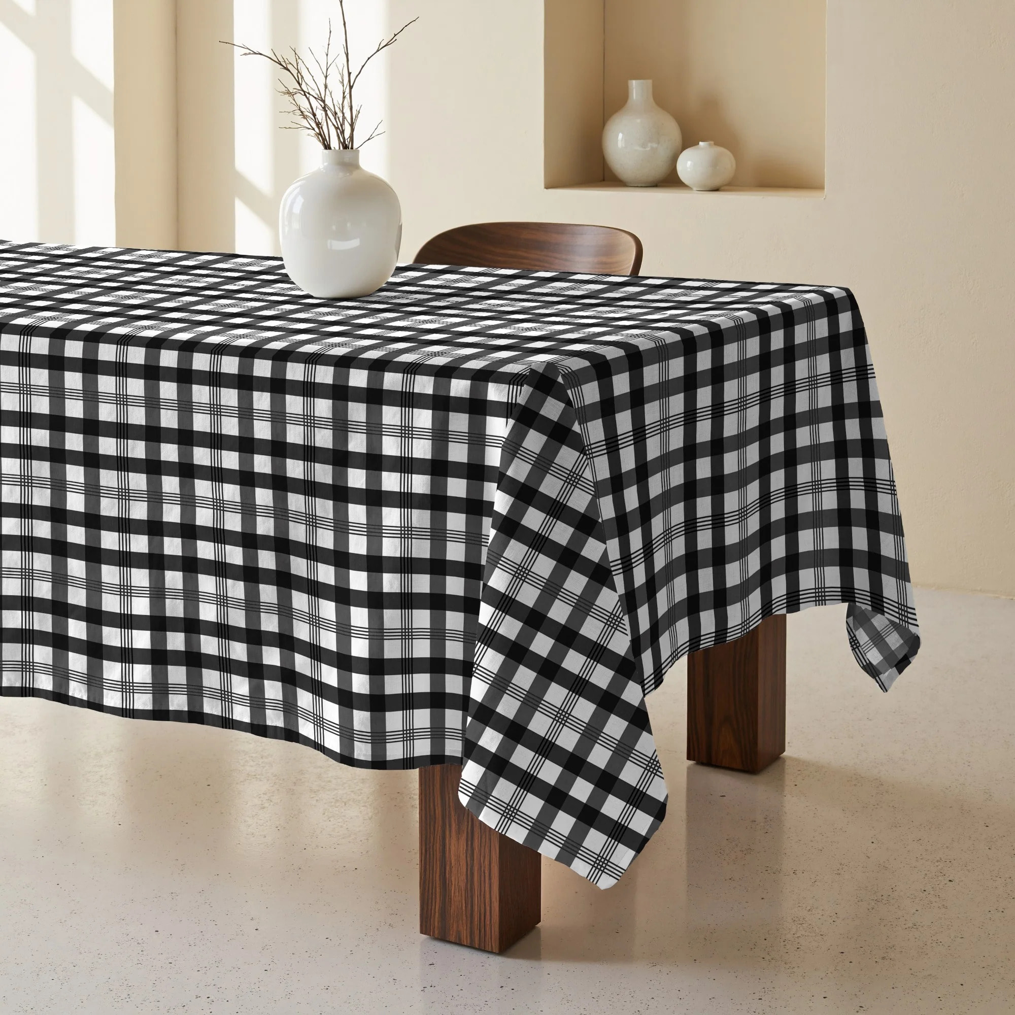 Nappe anti-taches 100% coton Dorian Black
