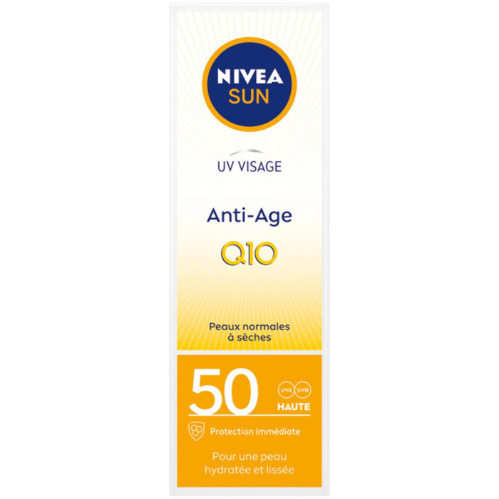 Pack de 2 - Protection solaire crème visage NIVEA FPS 50 Anti-Age & Anti-Taches 50ml