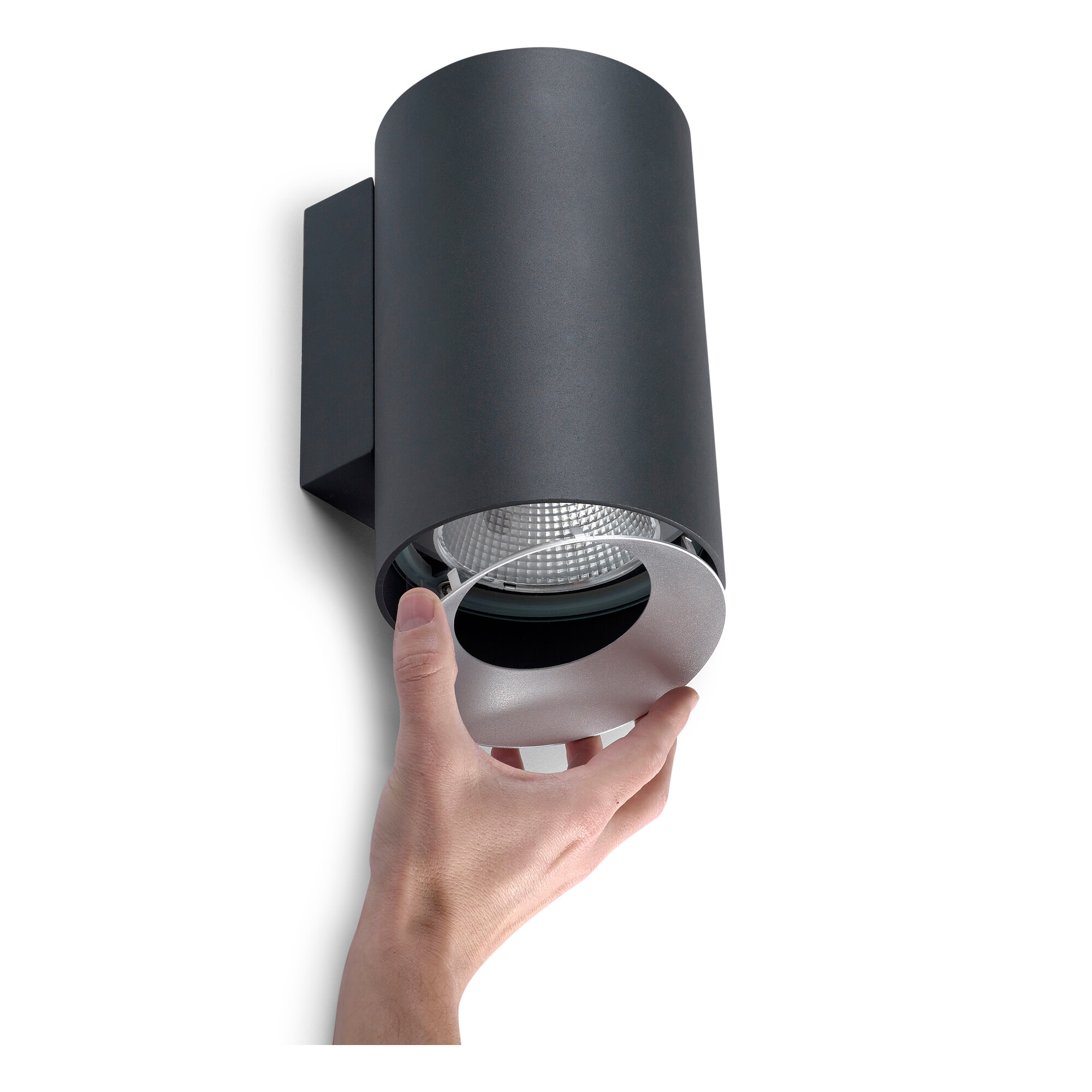 LEDS C4 Aplique Ip66 Cosmos Wall Fixture Ø131 Double Emission Led 21W Blanco Cálido -