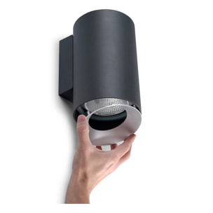 LEDS C4 Aplique Ip66 Cosmos Wall Fixture Ø131 Double Emission Led 21W Blanco Cálido -