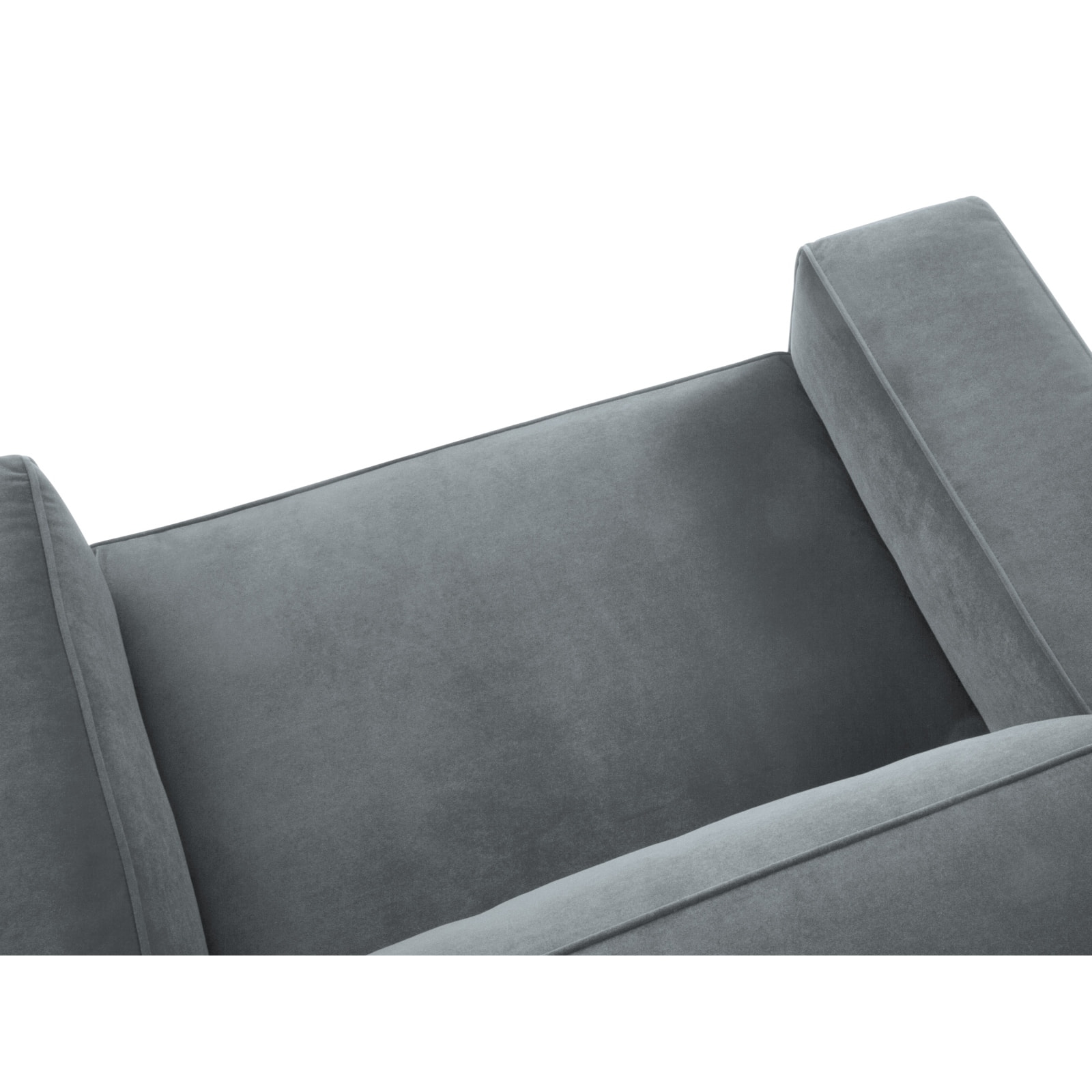 Fauteuil xl "Paradis" en velours gris