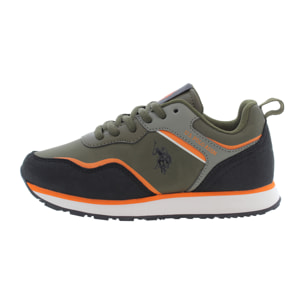 Sneakers U.S. Polo Assn. verde militare-nero