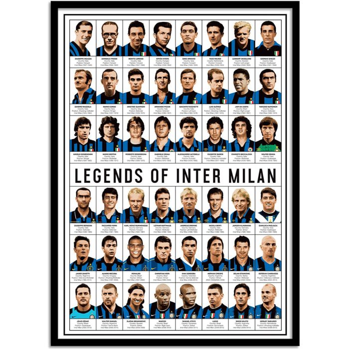 Affiche - Legends of Inter Milan - Olivier Bourdereau