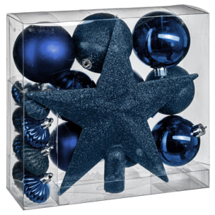 Kit de décoration pour sapin de Noël - Bleu