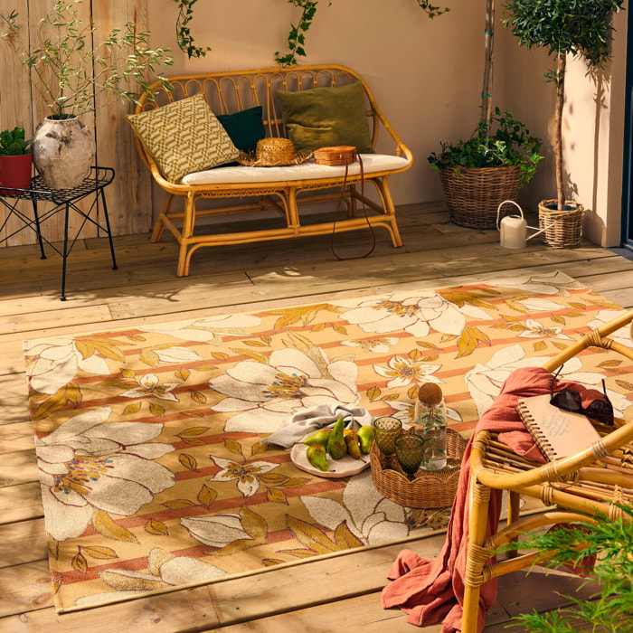 LIDO - Tapis intérieur/extérieur à motif floraux multicolores