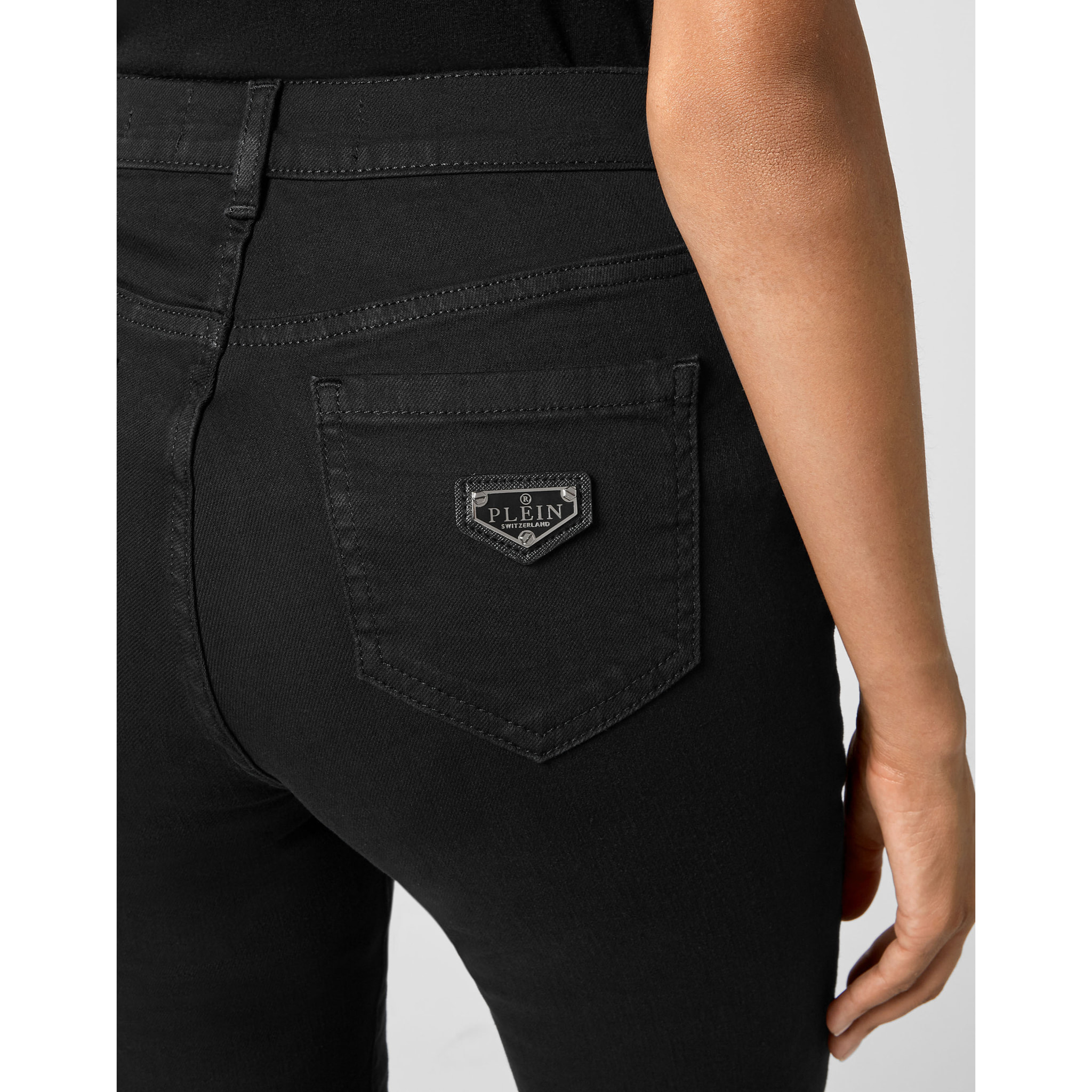 PHILIPP PLEIN Jegging de cintura alta