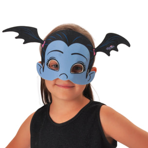 Maschera Vampirina In Tessuto Bambina Nero Azzurro