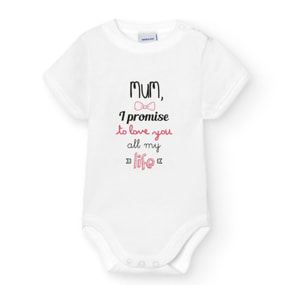 Body Estampado Frase U Blanco Talla 1