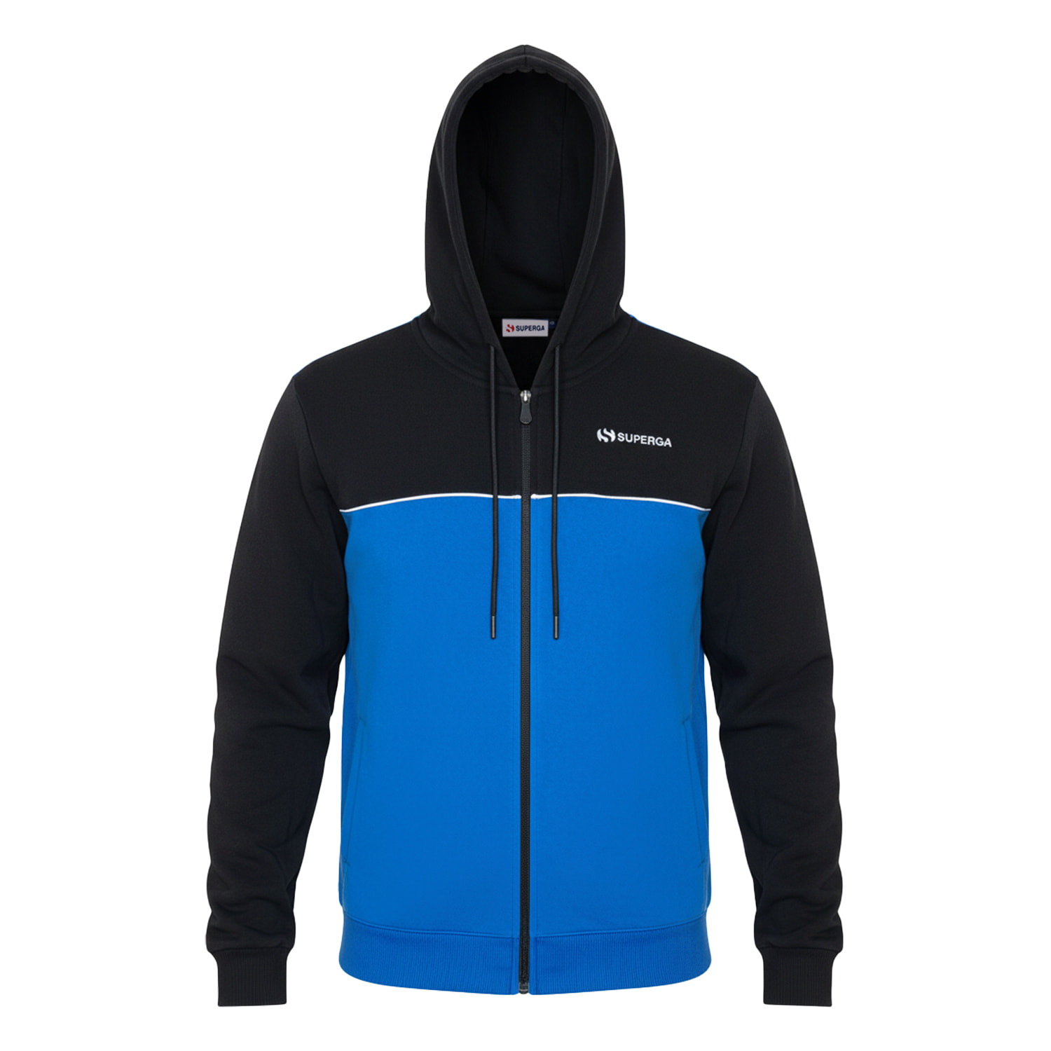 Tuta Uomo SUPERGA Cotone Felpato Full Zip Cappuccio