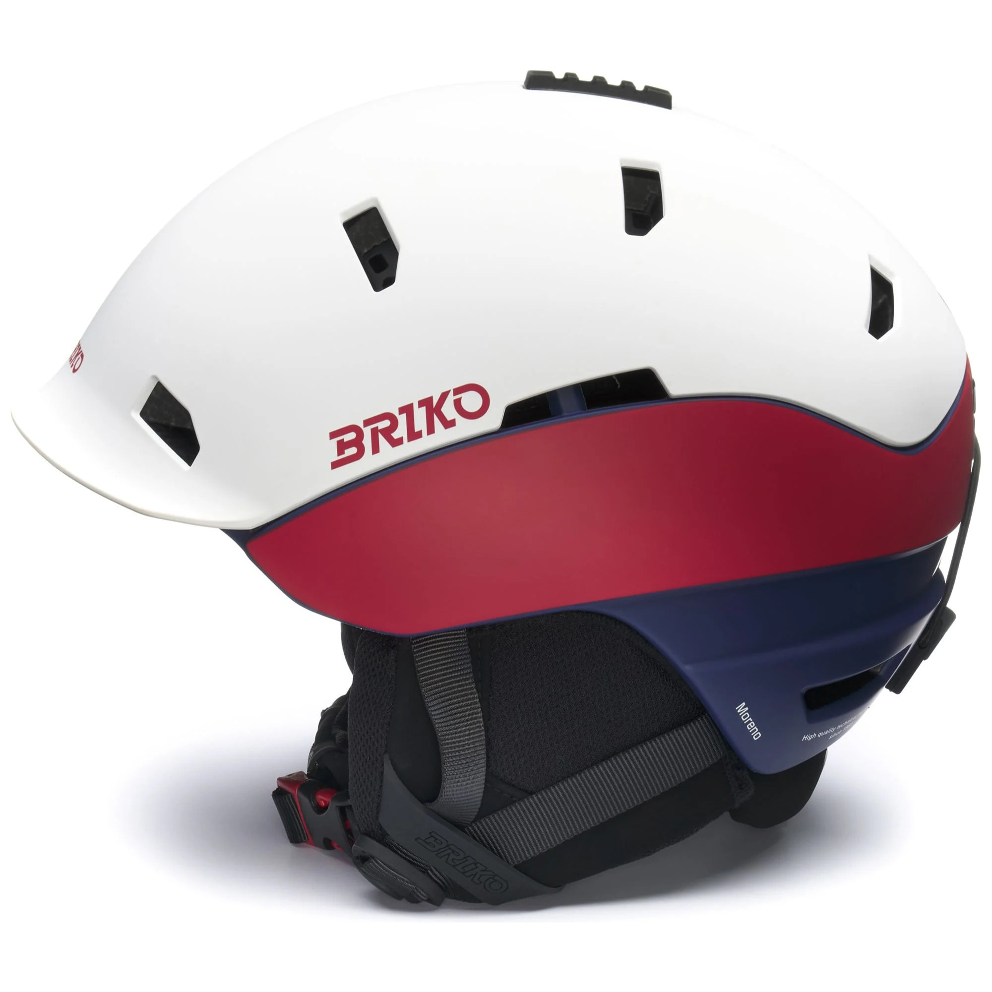 Caschi Briko Uomo Donna Bianco Moreno