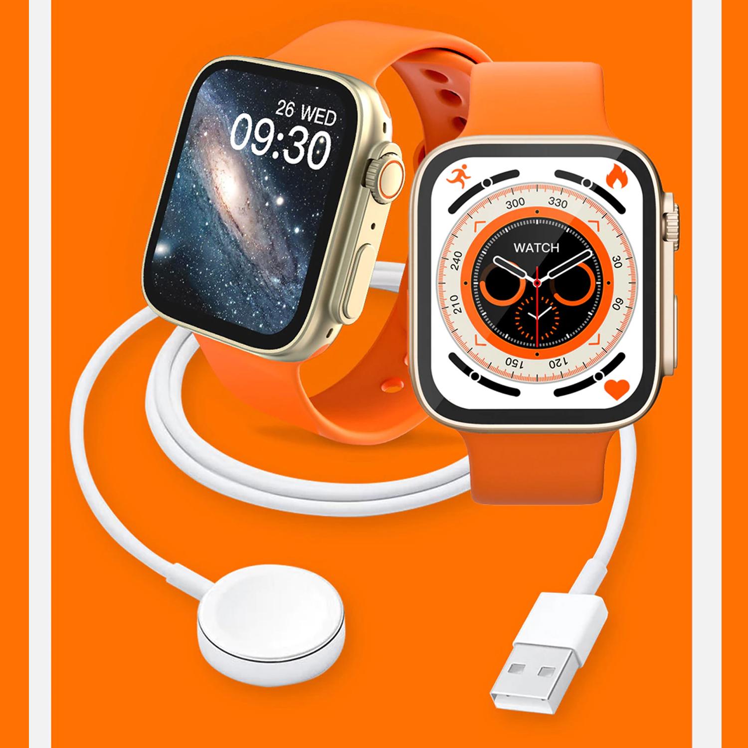 Smartwatch TRAIL S con misuratore di ossigeno nel sangue e tensione, notifiche app, schermo 1,83. Cinturino in fascia mare.