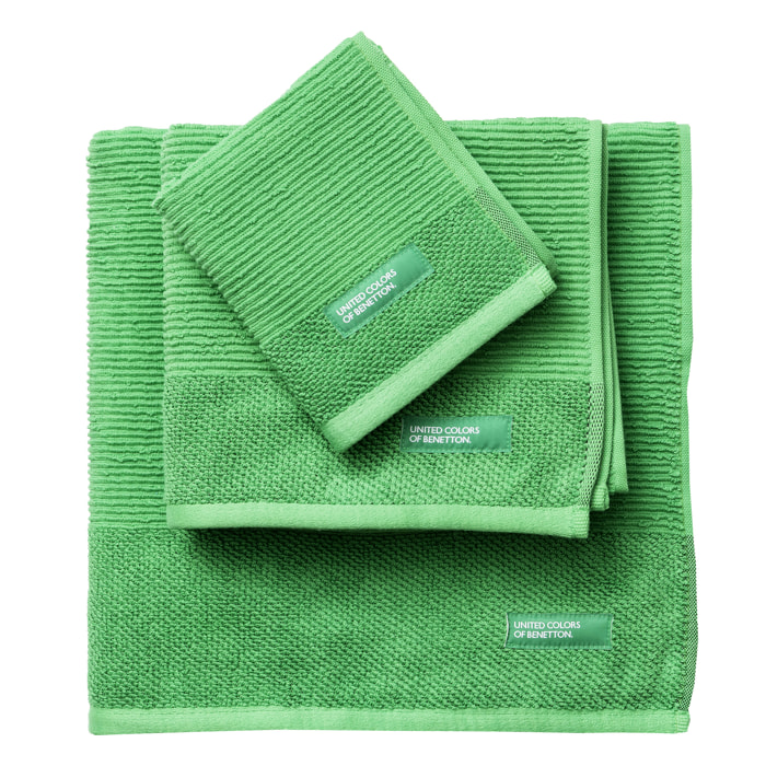 Set 3pcs toallas de baño  verde  benetton