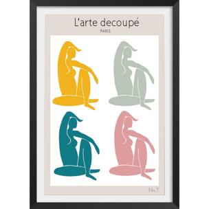 Affiche  l'arte upé Affiche sous cadre noir