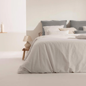 Housse de couette jacquard Jávea Moyen Gris Clair