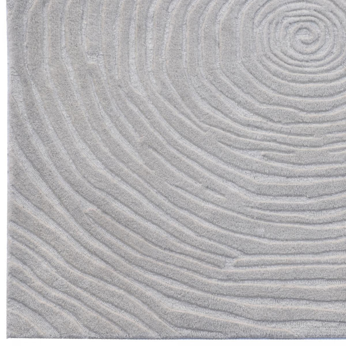 Tapis artisanal CUMINA en laine, tufté main épais et molleux