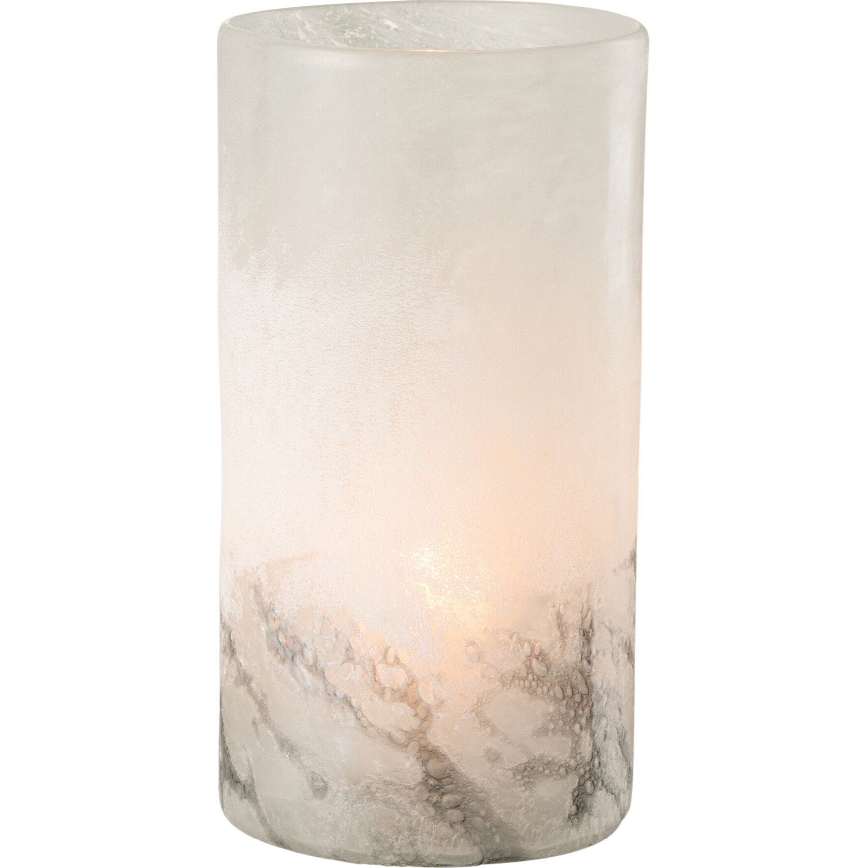 J-Line vase Scavo Cylindrique - verre - gris - medium - 28 cm de hauteur
