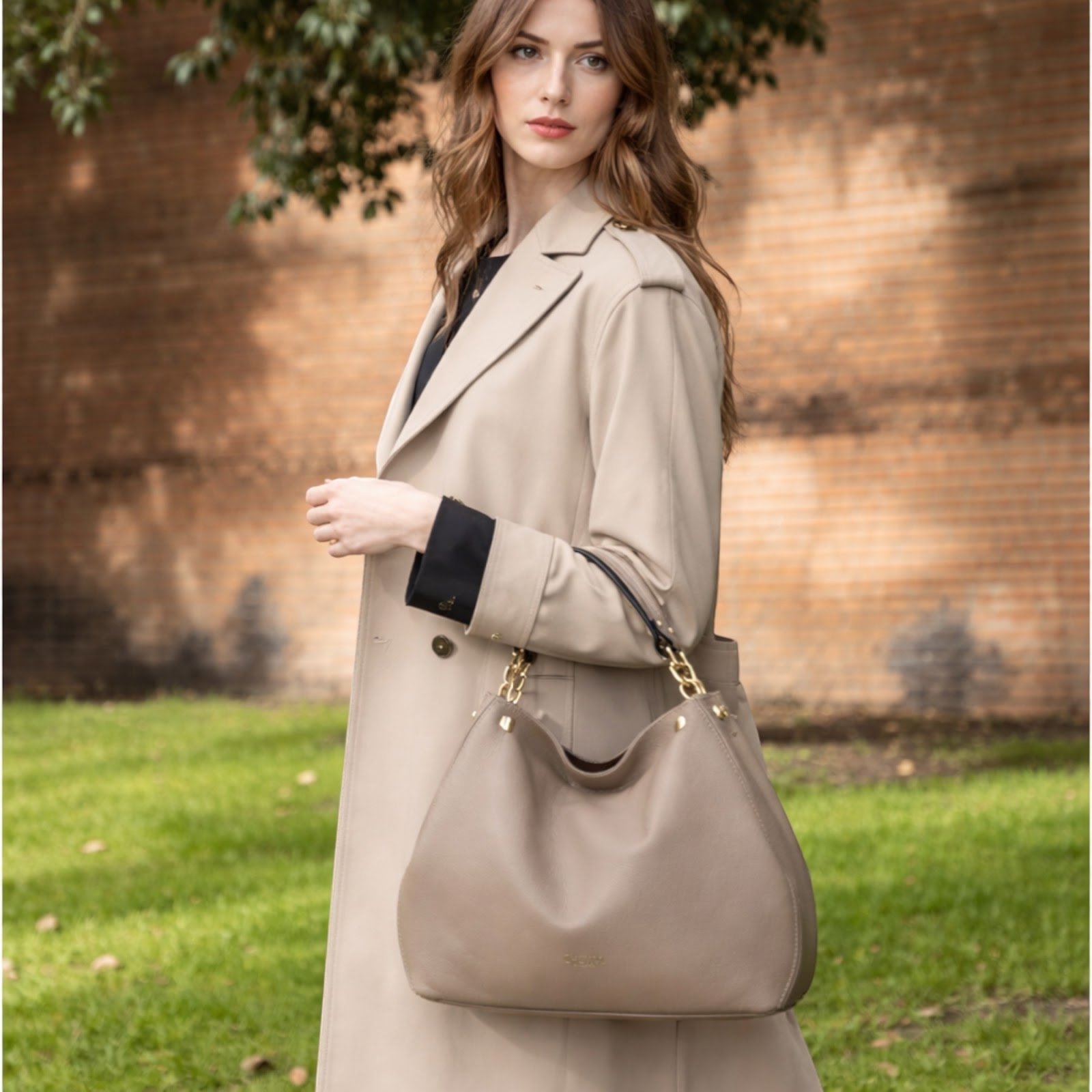 Borsa a mano Cheval Firenze Taylor Taupe