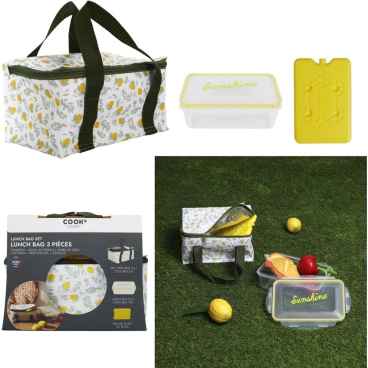 Lunch bag COOK CONCEPT sac fraicheur pain de glace 2.6L