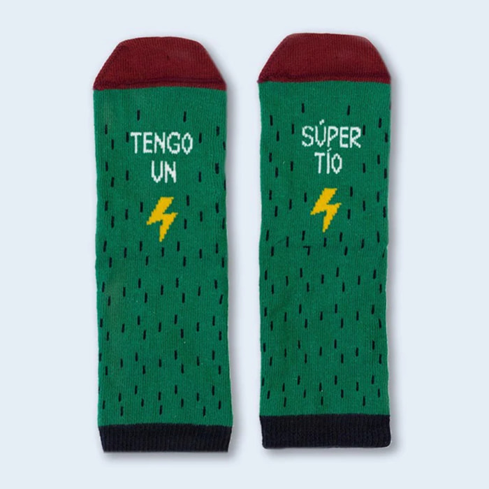 Mini Calcetines "Tengo un súper tío" New talla 27-30
