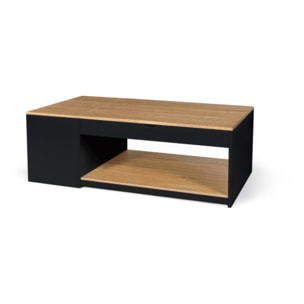 Table basse relevable + coffre Elina - Plateau + coffre