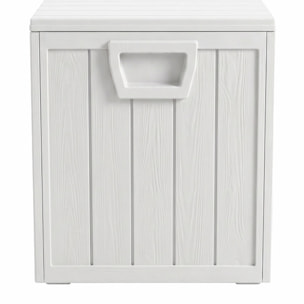 Neo 75 - Baule Portaoggetti da Giardino 110x46x53 cm 285 lt Contenitore Lucchettabile in Resina Bianco