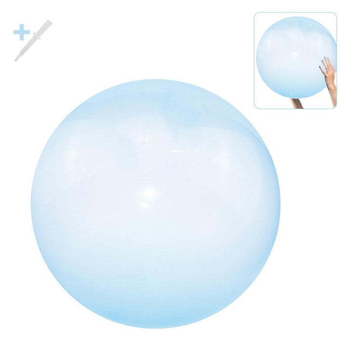 Bubble Ball gigante. Hinchable con agua o aire, 70cm.