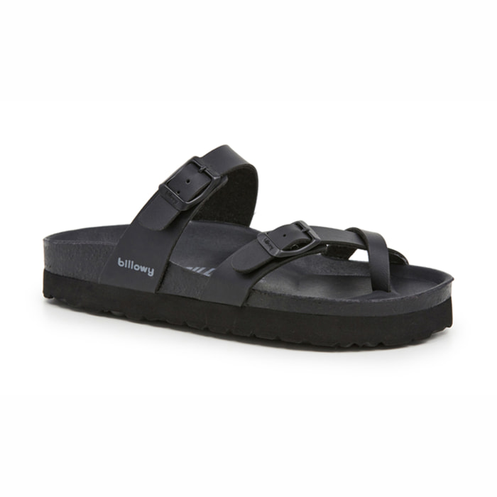 SANDALO CON ZEPPA BILLOWY NERO